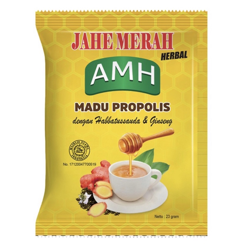 

AMH Jahe Merah Madu Propolis sachet