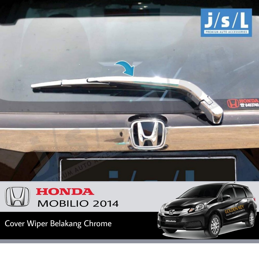 Honda Mobilio 2014 Rear Wiper Cover Cover Wiper Belakang Chrome