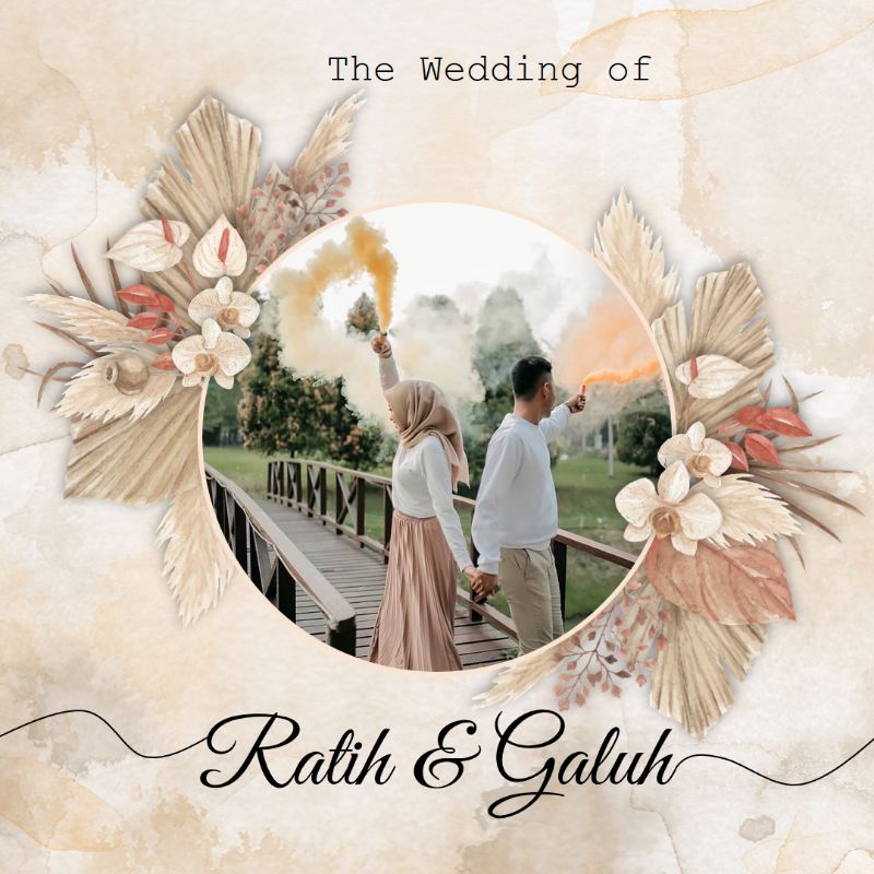 Undangan Digital Video Pernikahan Rustic Elegan