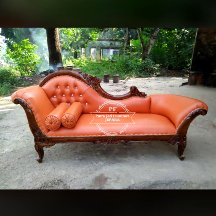 Furniture Jati  Kursi Tamu/ Sofa Jati Kursi Lois Kursi Panjang Santai