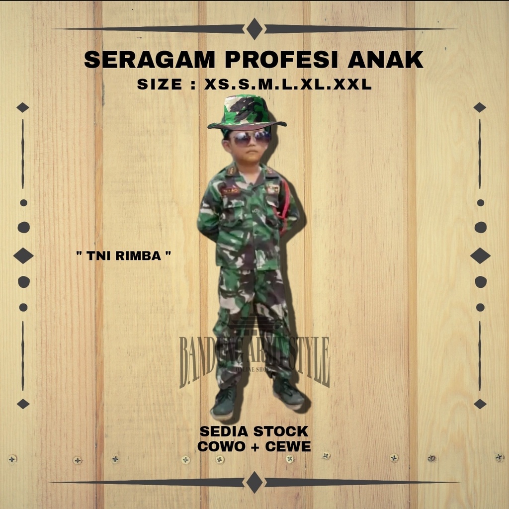 SERAGAM ANAK PROFESI TNI MALVINAS . SERAGAM KARNAVAL,SERAGAM AGUSTUS ANAK ,SERAGAM POCIL.SERAGAM