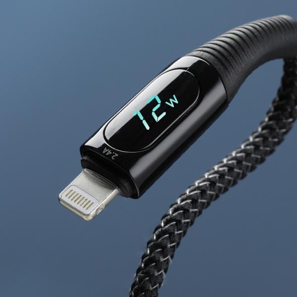 Vivan VIL100 Lightning Cable Quick Smart Digital Display / Kabel Data Fast Charging Lightning