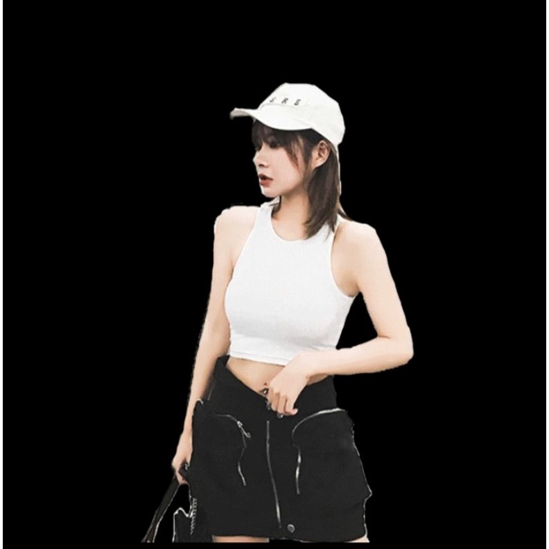 sita crop tank top atasan wanita