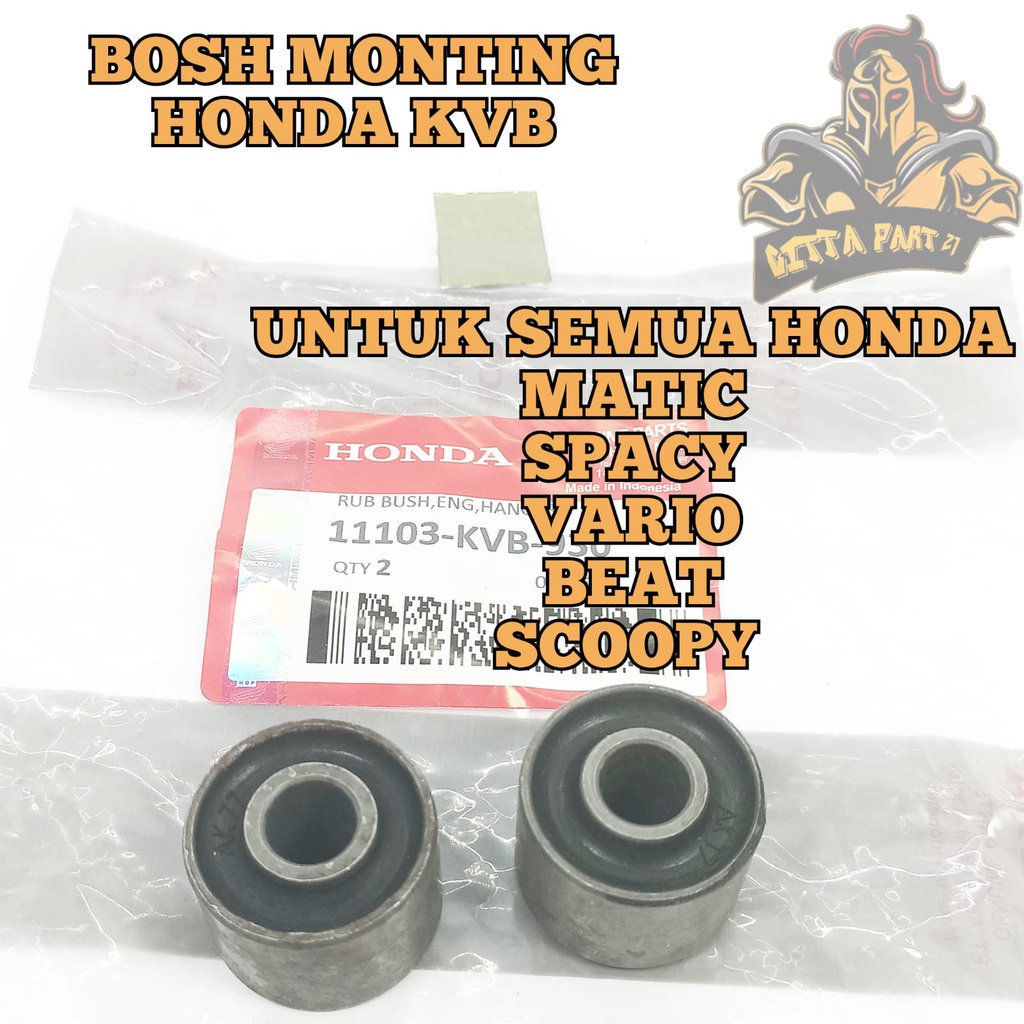 BOSH BUSH ARM BOSH MONTING HONDA KVB UNTUK SEMUA HONDA MATIC KUALITAS ASLI ORIGINAL HONDA AHM PRESISI KARET BERKUALITAS BESI TEBAL DAN DIJAMIN AWET VARIO SPACY SCOOPY BEAT