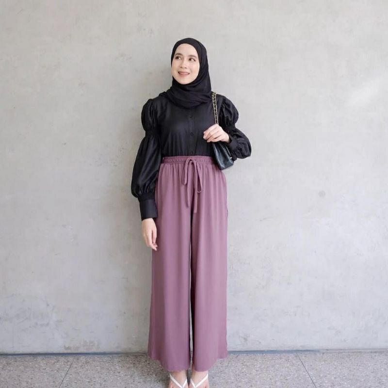 KULOT CRINCLE WANITA HIGHWAIST