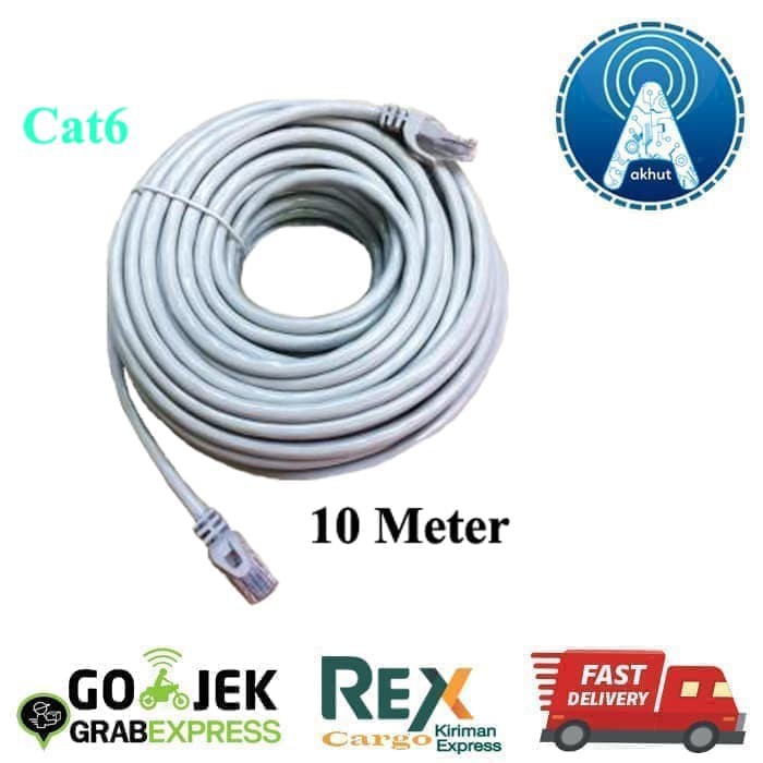  Kabel  Lan 10Meter Cat6 10M UTP  Cable 10 Meter 1GBps 