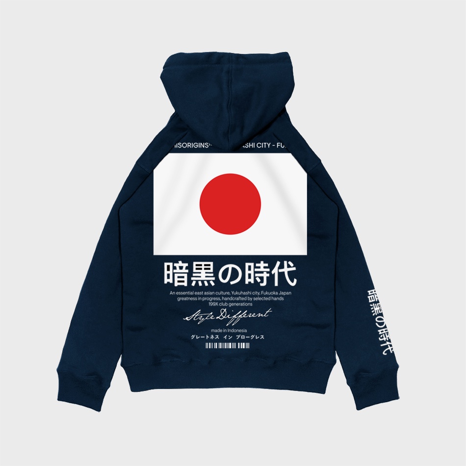 PULLOVER HOODIE - YUKUHASHI (NAVY)