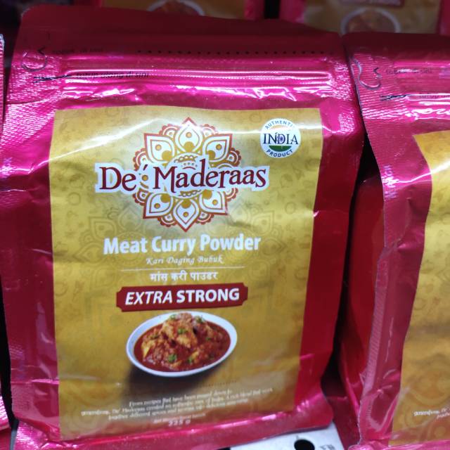 

De maderaas meat curry extra strong 225gr