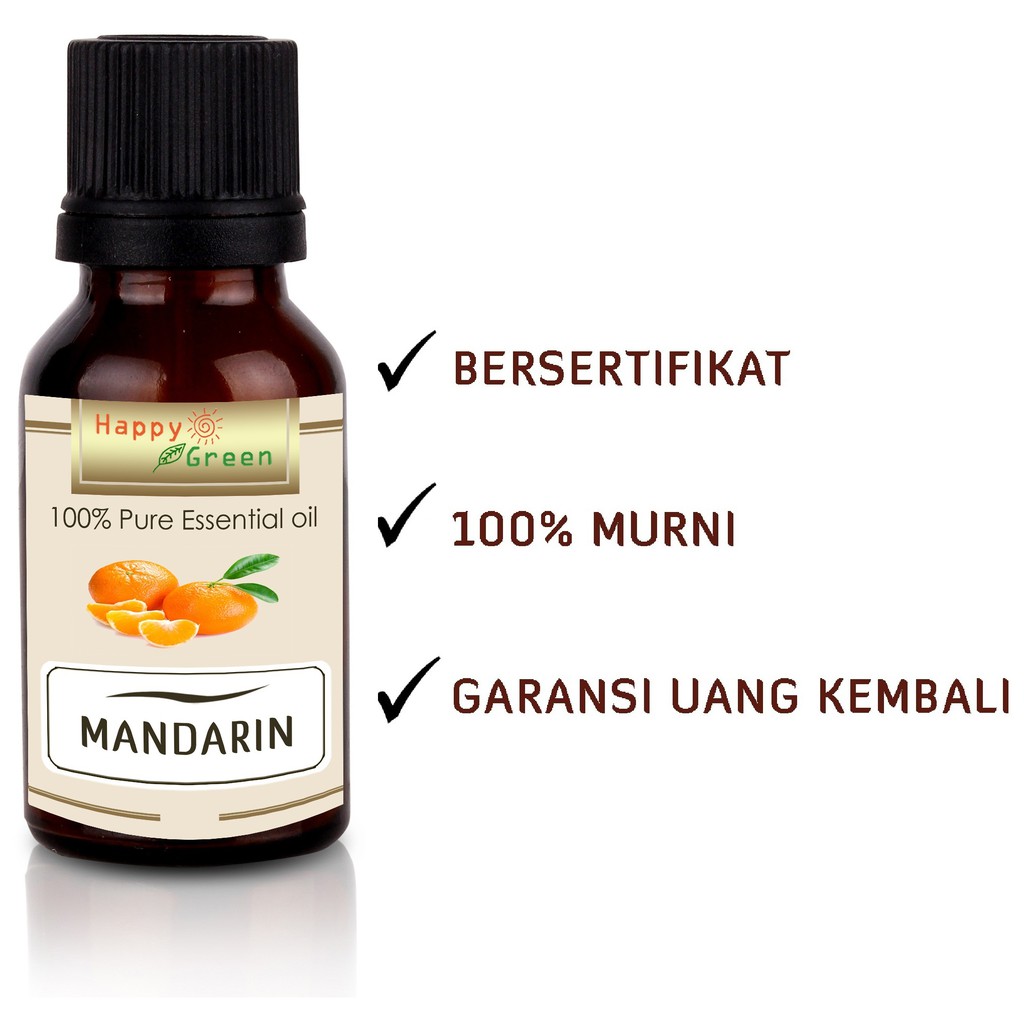 Happy Green Pure Mandarin Essential Oil - Minyak Jeruk Mandarin