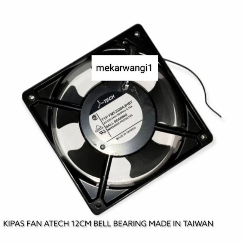 Kipas panel atech 12cm 220v bell bearing Made in Taiwan