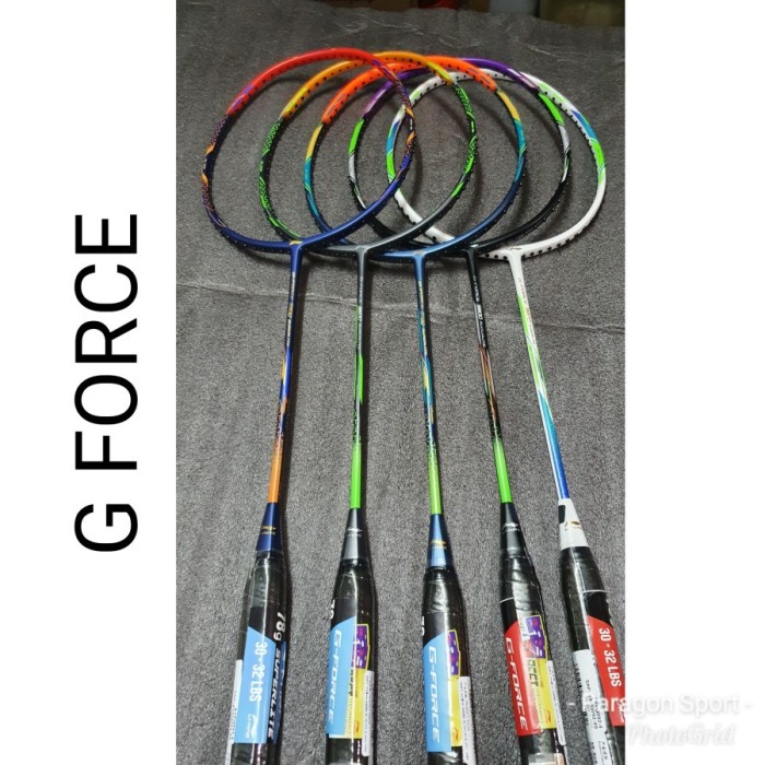 Paket Lengkap Raket+Tas+Senar Badminton Lining G Force Super Lite 3500 #98