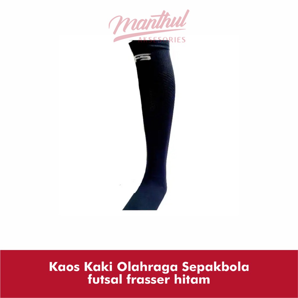 Kaos Kaki Olahraga Sepakbola futsal frasser hitam