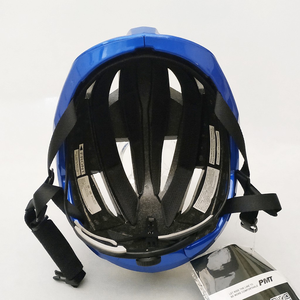 Helm Sepeda PMT Helmet tipe Pudi Glossy Blue