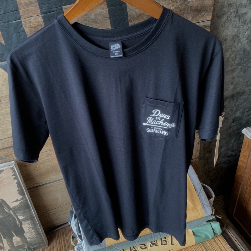 Baju Pria Deus Ex Machina Original Custom Surfboard Nf Black New