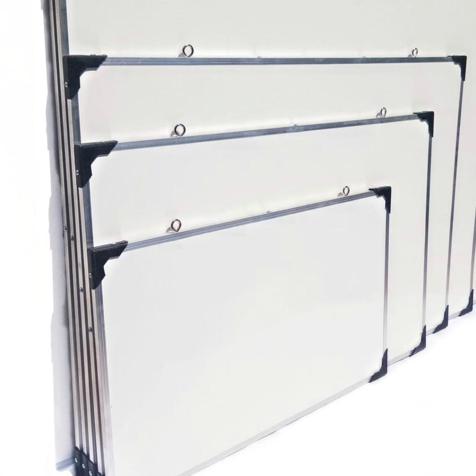 Obral Irit White board/Papan Tulis 60x90 2 sisi Spidol dan kapur Whiteboard