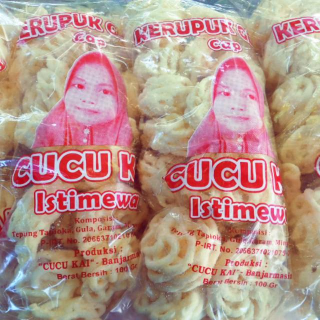 Kerupuk cucu KAI per 5 bungkus