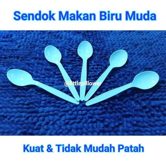 (ISI 25PCS) Sendok makan biru muda/sendok makan warna/sendok garpu makan merk FIM