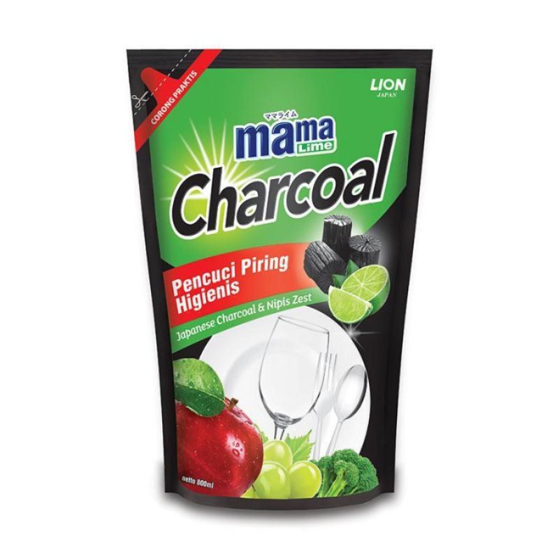 Mama Lemon Charcoal Liquid Dishwash - Mamalemon Sabun Cuci Piring Pencuci Piring - Mama Lime Cairan Pencuci Piring