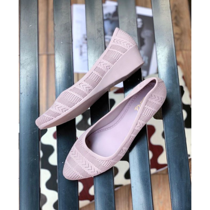 0202 KARIS Sepatu Wanita Jelly Wedges / Sepatu Wedges Wanita Jelly Shoes Import Motif Etnik Turki /0WEDGES SEPATU JELLY KARET KARIS 0202-3 (SEPATU MUSIM HUJAN)