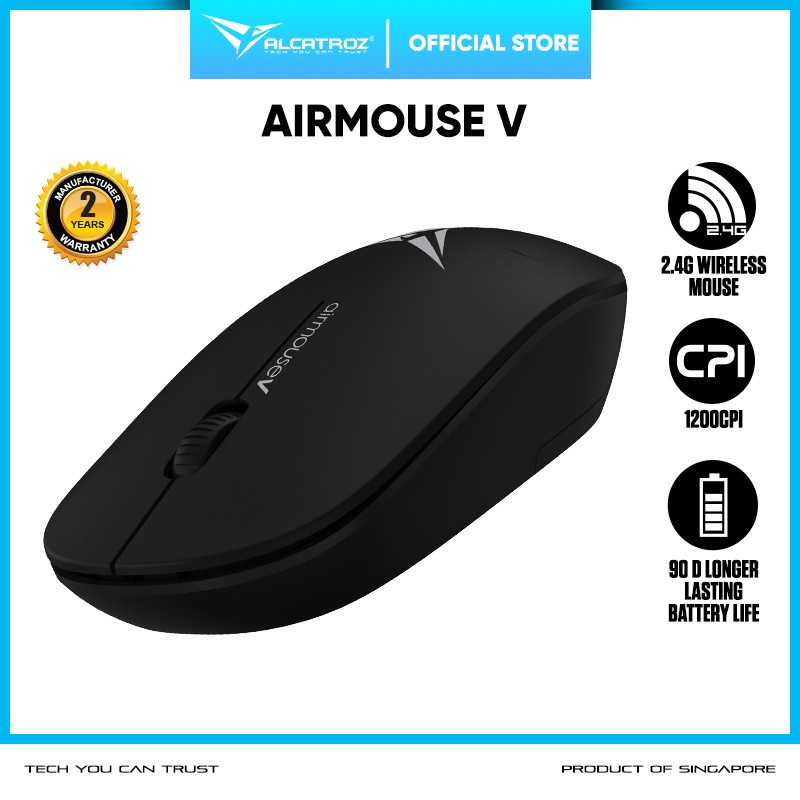 Mouse Alcatroz Airmouse V Wireless 1200CPI - Alcatroz Airmouse 5