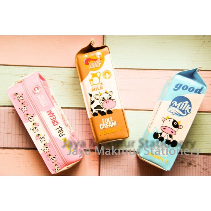

Tempat pensil seleting kotak susu
