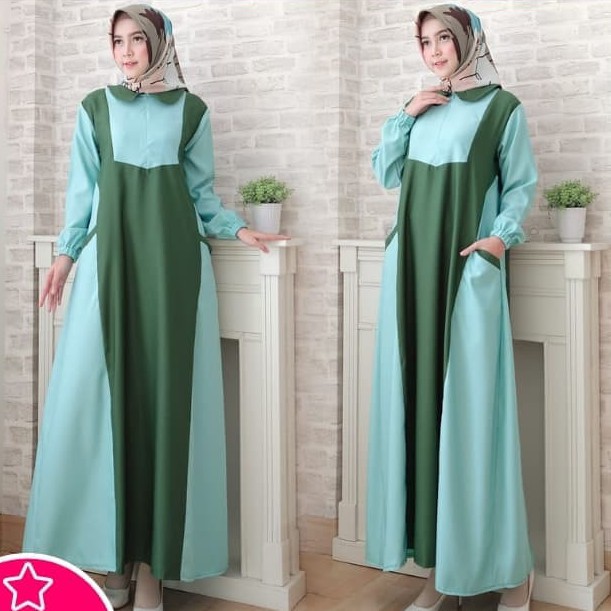 Baju Gamis Wanita Syari / Gamis Muslimah Modern