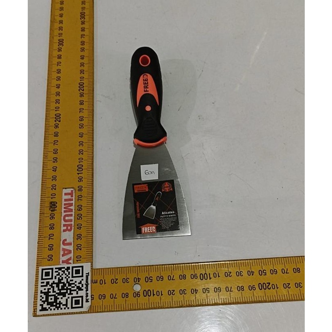 ((((()paling dicari] FREED KAPE 2.5 inch 6cm Cat Gagang Karet Skrap Dempul Besi