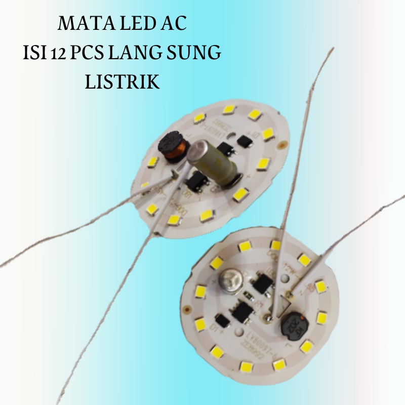 Wadah dudukan Mesin papan pcb driver mata lampu led AC bohlam 12 watt rumah kamar terang hemat putih