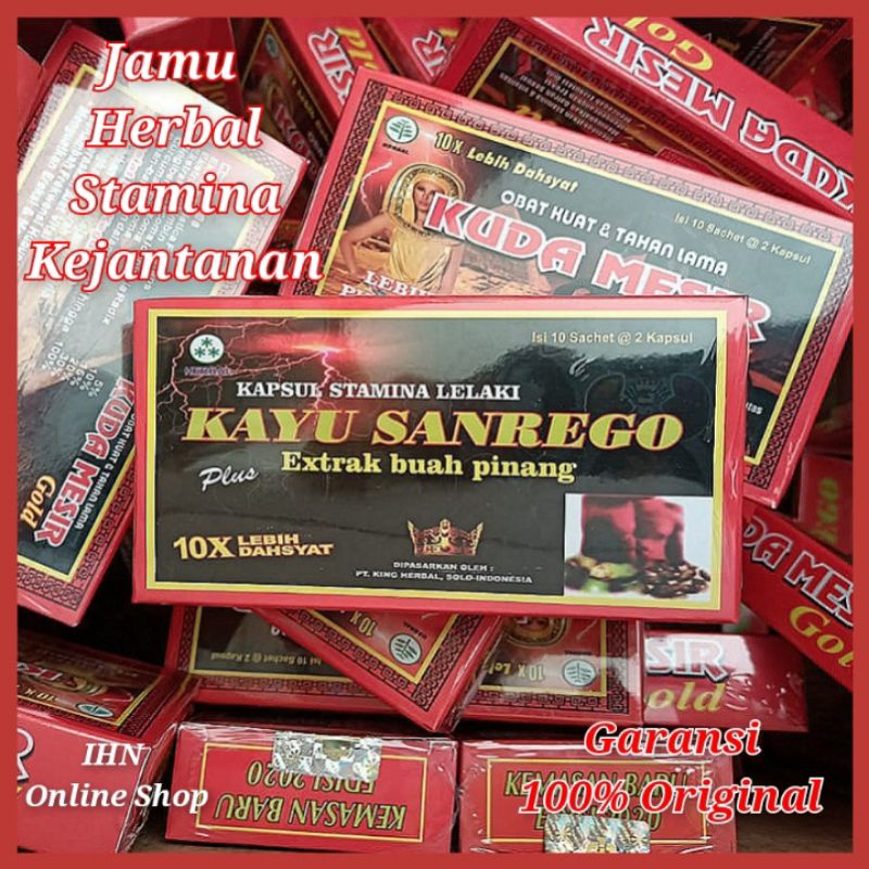 KAPSUL KAYU SANREGO ASLI ORIGINAL / HERBAL STAMINA PRIA DEWASA / HERBAL KEJANTANAN