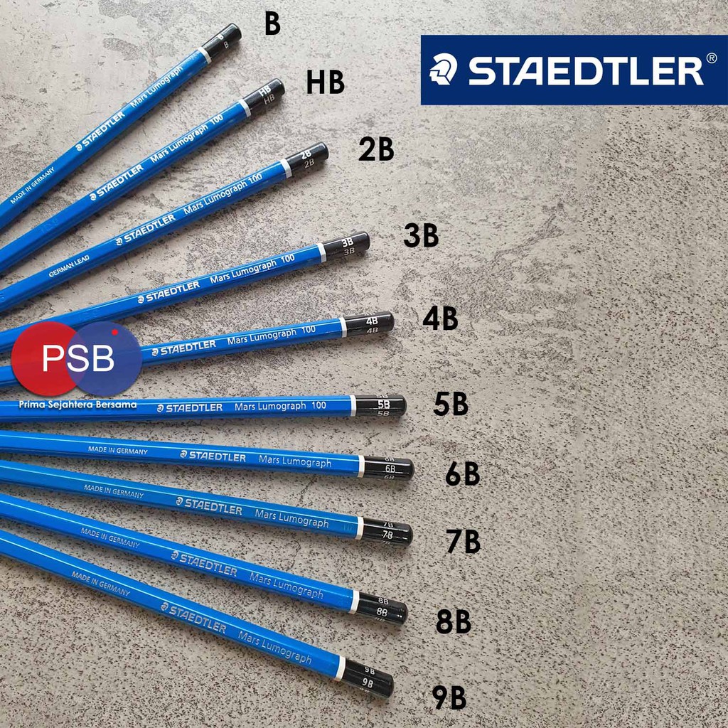 

Pensil Staedtler Mars Lumograph / Staedtler Pencil / Pensil Ujian