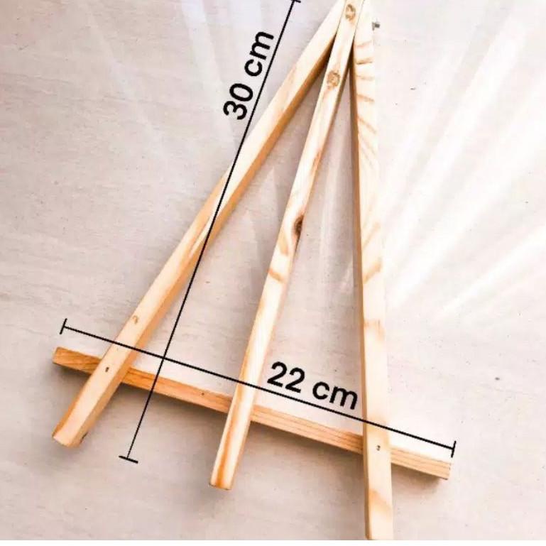 

u5✶#Sale PAKET LENGKAP / KANVAS 20X30CM / PALET / CAT ACRYLIC / KUAS NO.1 / EASEL ( STANDING KANVAS ) 54 ✶