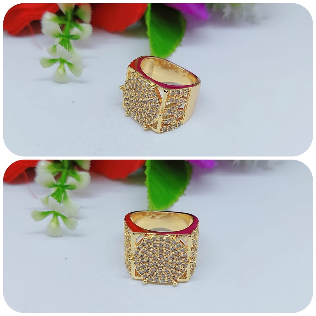 Cincin mata full lapis emas perhiasan fashion 0339