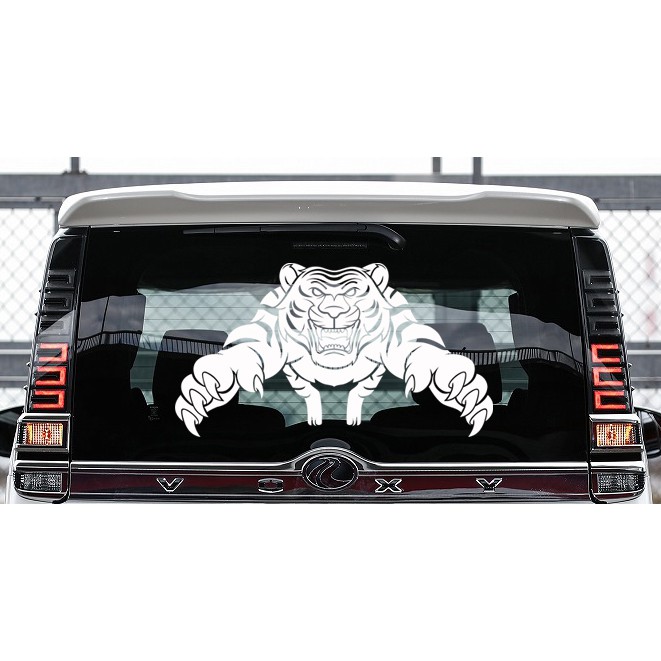 stiker mobil macan custom cutting stiker murah
