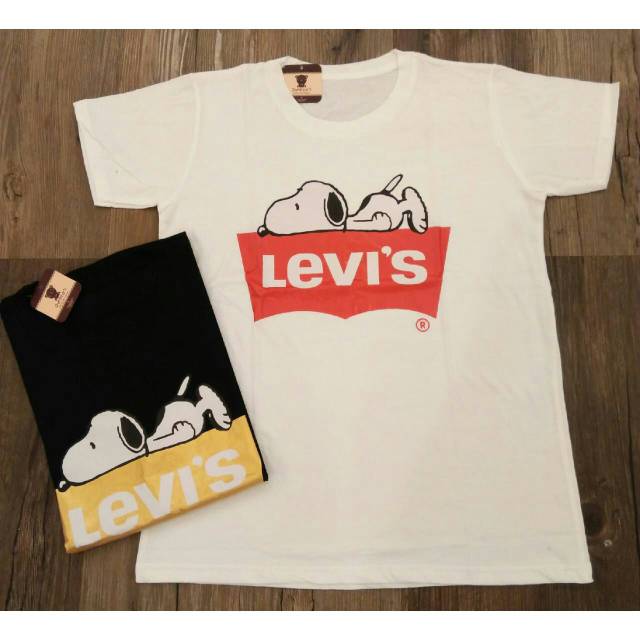 KAOS JUMBO / Tumblr Tee / T-shirt Wanita - Kaos Atasan Wanita Cewe OREENJY - SNOOPY LEVIS S-XL
