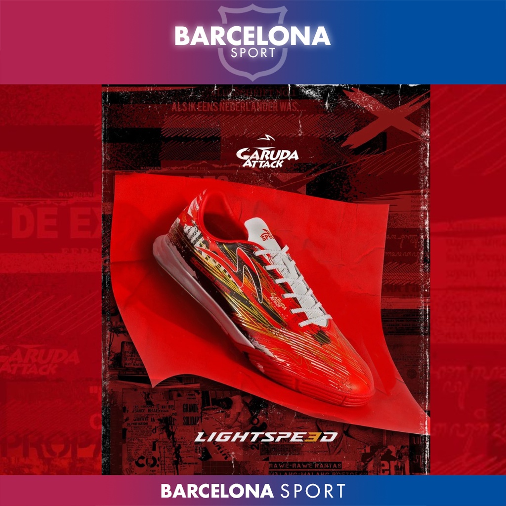 Specs Lightspeed 3 Garuda Attack 22 IN Jong Indische - Sepatu Futsal