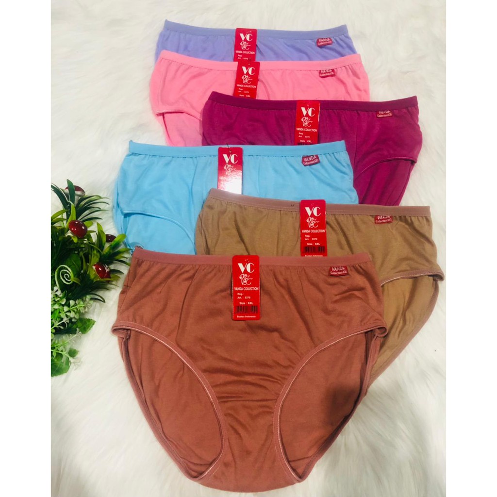 6 PCS  VANDA By Freya | Celana dalam wanita  dewasa Katun polos Art Vanda /KL