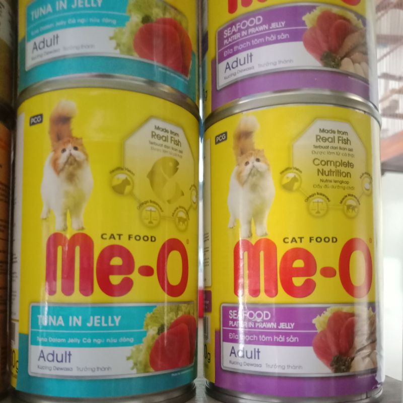 MeO Adult Seafood /Tuna 400gr | MeO wet food kaleng