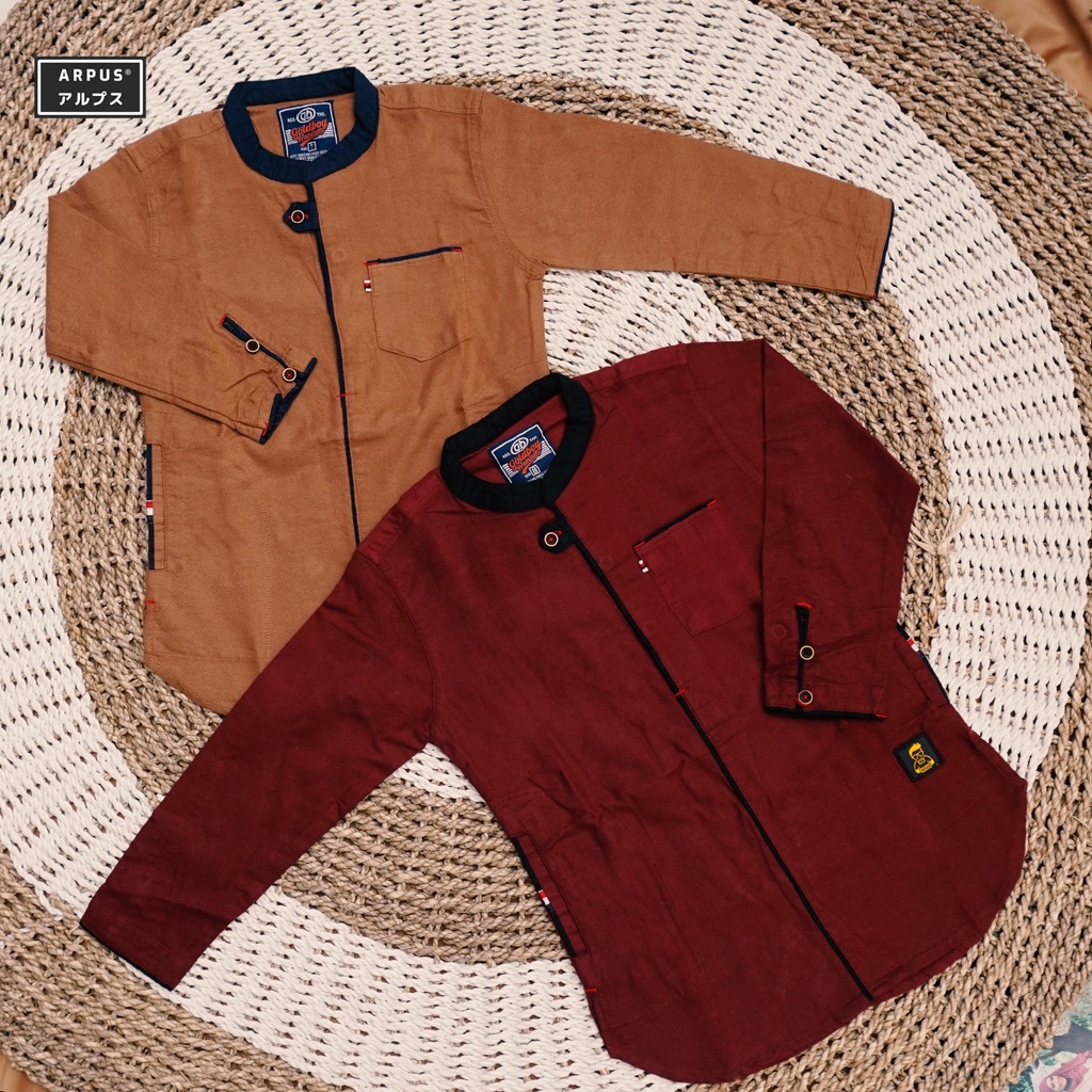 FERDONEN STORE - Baju Kurta Anak Laki-Laki Lengan Panjang Goldboy Premium - Kurta Anak Laki-Laki - K