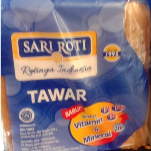 

Sari Roti Tawar 370 gr