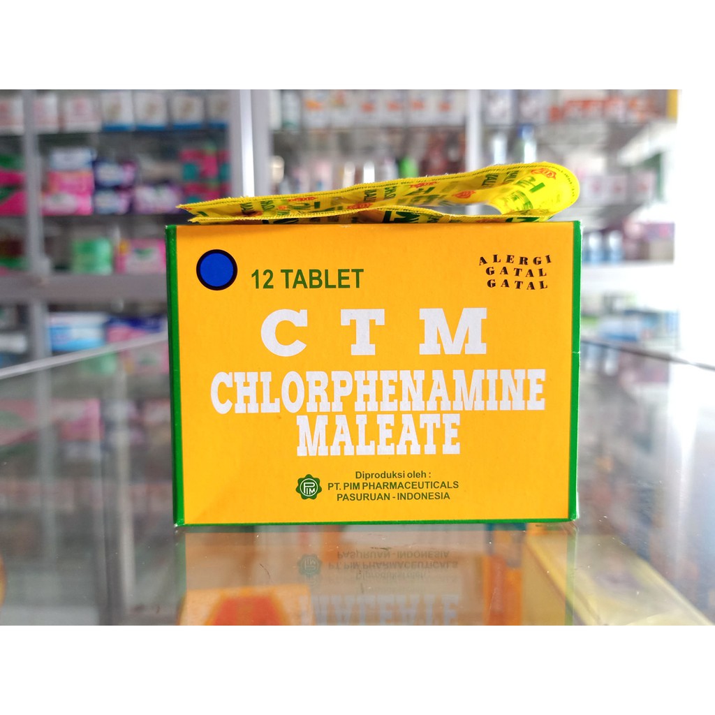 CTM 1 Kotak Isi 12 Tablet - Obat Alergi Gatal-Gatal | Shopee Indonesia