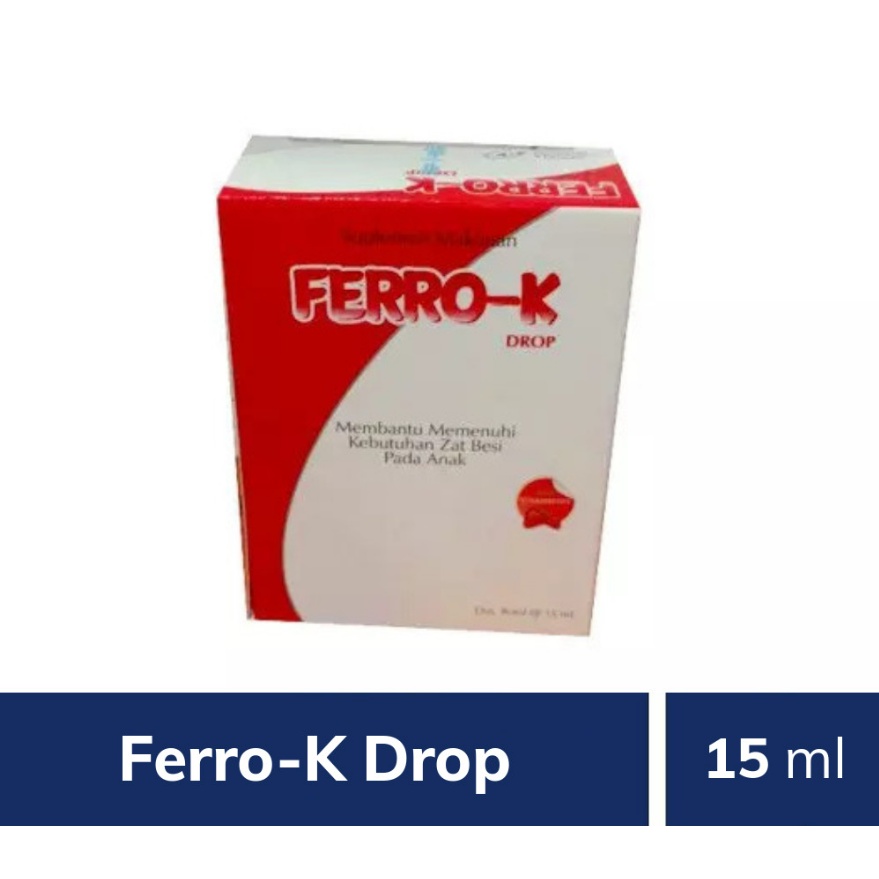 FERRO-K DROP 15ML FERRO K MULTIVITAMIN ZAT BESI PENAMBAH DARAH