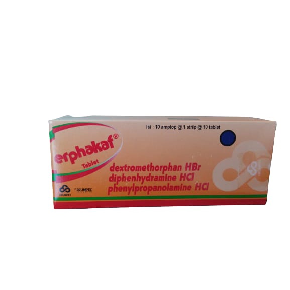 Erphakaf Obat Flu Dan Batuk - 1 Box Isi 100 Tablet