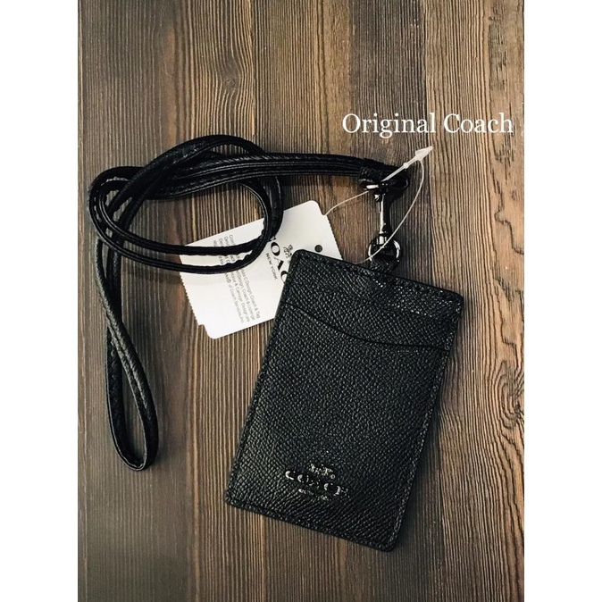 

Coach Lanyard Id Case Original Metal Edition Black Terlaris