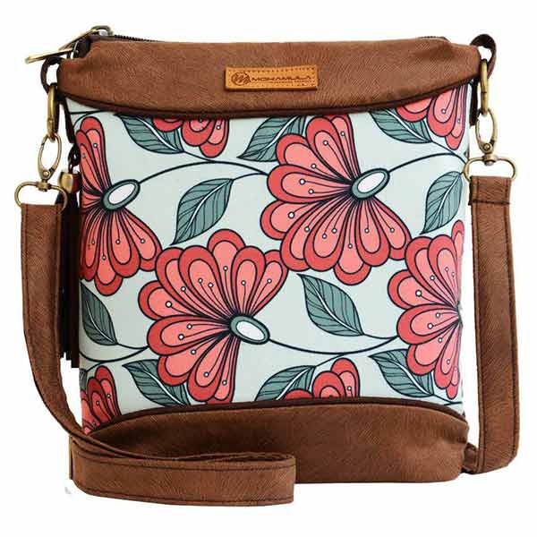 Tas Kulit Suede Selempang Mokamula SLING BAG FLOWA untuk Wanita