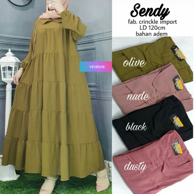 SENDY #7 Maxi Dress Muslim II Vinstore