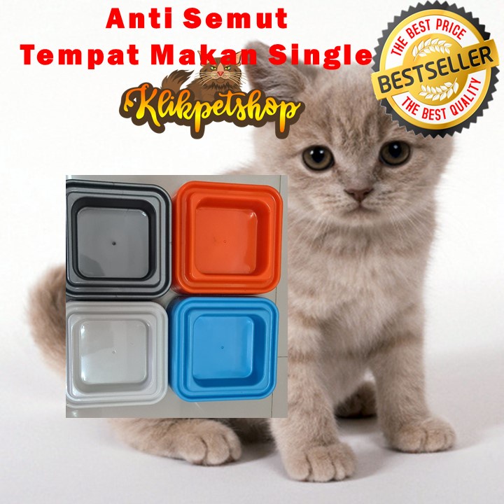 Tempat Makan Anti Semut Single Kucing Anjing Kelinci Lebih Kuat