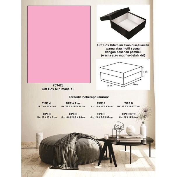 

Kotak kado/Kotak Hadiah/Box Minimalis XL-Spectra Light Violet-A