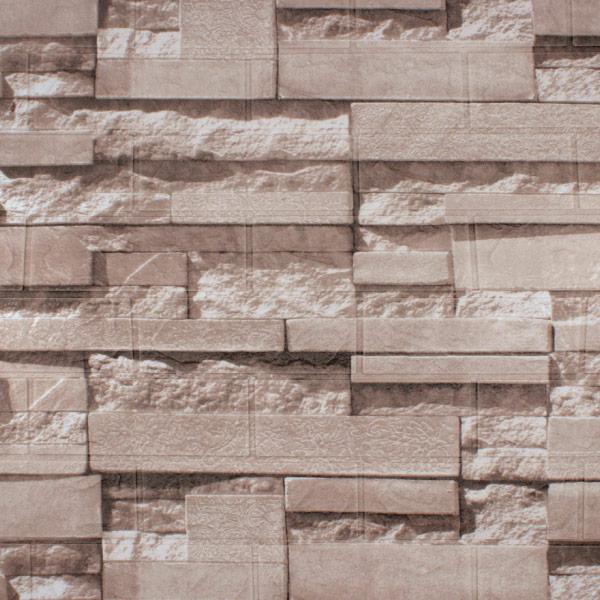 Wallpaper Walpaper Walpeper Dinding 3D Kamar Tidur Foam Murah 70 x 77 cm r Stiker Bata Putih 3MM-BATU KECIL KREM 3 MM