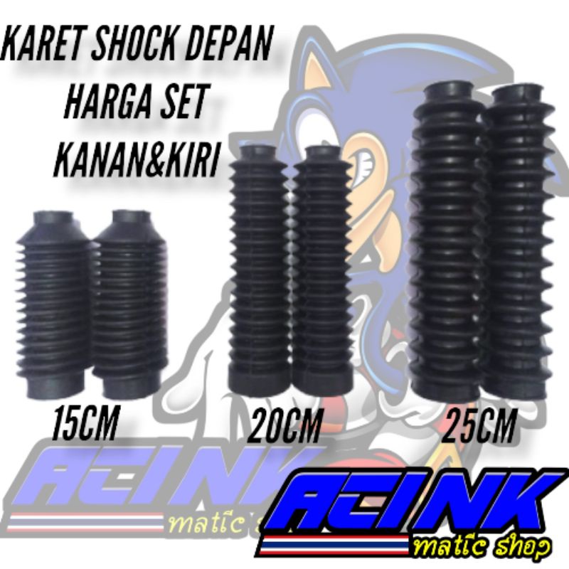 Karet shock depan universal cover as shock trail ( Harga sepasang )