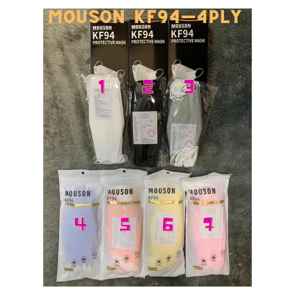 Masker KF94 Mouson 4PLY Mask KF 94 / Masker Korea 4PLY MODEL EVO MASK